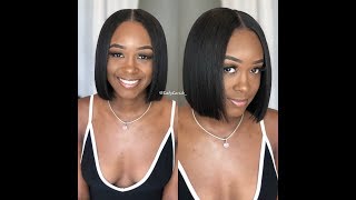 How To Do A Quickweave Bob With Pack Hair & Leave Out