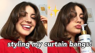 5 Ways To Style A Bob + Curtain Bangs!