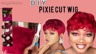 Diy How To Make Simple Pixie Cut Wig| Razor Cut | Short Hair Wig. Beginners Friendly