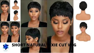 Short Natural Pixie Cut Wig