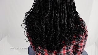 How To Seal & Curl The Ends Of Your Zillion Micro Braids Tutorial Part 5