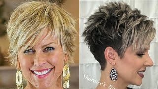 Very Fine Thick Messy Short Pixie Haircut Style Ideas/Pixie Bob Haircuts Designs For Women'S Ov
