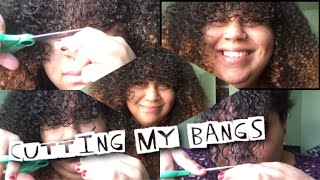 Cutting My Curly Bangs?!!???? | Was It Worth It?!?! | Was It A Fail?!?!