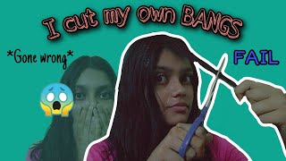 I Cut My Own Bangs! *Fail* | Nandinee Singh | #Quarantinelife