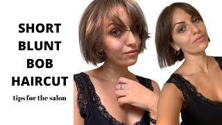 I Got A Short Bob Haircut + Curtain Bangs & Here Are My Tips + Styling (Fine, Thin Hair)| Sklpt'