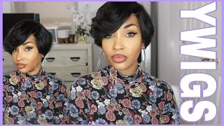 Bomb Short Pixie Cut Wig Review Ft. Ywigs