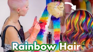 Trying Rainbow Hair Even Though I Hate It