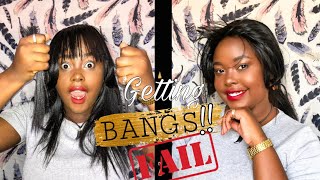Cutting Bangs Into My Hair (Fringe). Worst Fail Of 2020 (Hilarious)
