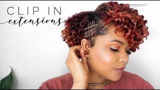 Clip In Extensions | 4A Short Tapered Natural Hair