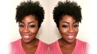 How To Turn A Drawstring Ponytail Into A Tapered Cut(Twa)