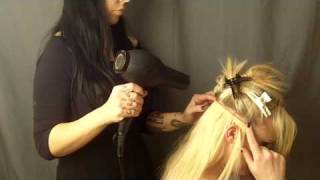 Hair Extensions: How To Glue In Full Head Hair Extension
