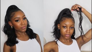 How To: Half Up Half Down Quick Weave Bob | Step By Step