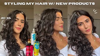 Styling My Hair W/ New Products | Victoria Gabriela