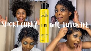 How To: Install A Short Curly Pixie Wig || Get Ready With Me #Grwm #Namibianyoutuber #Roadto1K