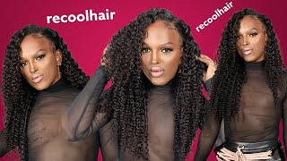 *Must Have* 24” Curly Hd Lace Frontal Wig | Step-By-Step Install Ft. Recool Hair