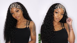 No Glue?! No Gel?! Water Wave Headband Wig Ft. Jessie'S Selection | Beginner Friendly | Xmscare