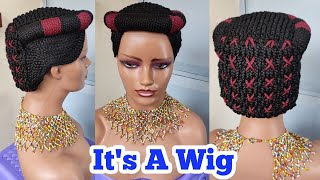Unique Most Affordable Braided Wig.Braided Wig For African Women.Wig Review Wig Install