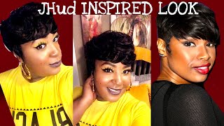 Jennifer Hudson Inspired Look!! $15 Evasens Pixie Cut Wig Review From Amazon!!! | Angelclassystyle