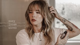 Loose Waves Tutorial Step By Step And How To Style Bangs // @Immallorybrooke