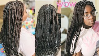 Box Braids With Curls On The End F0R Beginners...