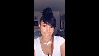 Sensational Instant Bun With Bangs "Bria" (Quick And Easy Hairstyle)