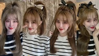 Korean Cute Hairstyle Tutorial Worth Tryingrose Black Pink Daily Hairstyle