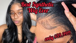 Best Synthetic Wig Ever! | Outre Melted Hairline Hd Lace Front Wig Seraphine  | Ft. Sam'S Beaut