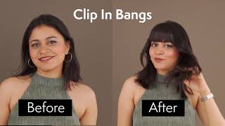 Gemeria Clip-In Bangs |  Real Human Hair Extensions