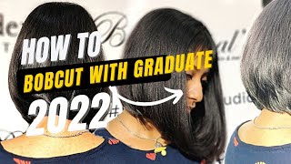 Bob Haircut Graduate  Girl Haircut Trending 2022 With |Tutorial Video Step Follow Bimal'S Studi