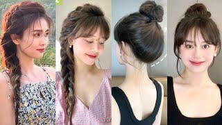 Cute & Easy Hairstyle Tutorial For Girls Korean Style For Girls[Unboxing Coach Bags]