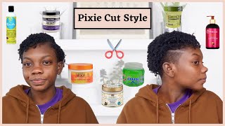 How I Style My Big Chop Into A Curly Pixie Cut | Natural Short Hair Tutorial