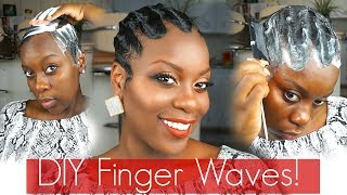 Classy Finger Waves!| Mold N' Go!|Short Hair Tutorial