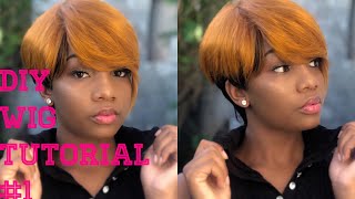 Diy| How To Make A Pixie Cut Wig With Swoop || Wig Series Eps.1