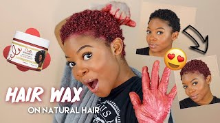 I Colored My Hair Red! | Trying Hair Paint Wax On My Natural Hair!