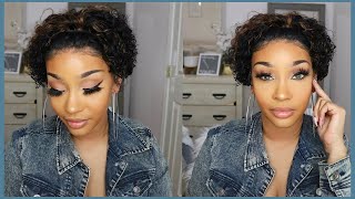 Most Natural Curly Pixie Wig Ever!!!!!| Ft. Ygwigs