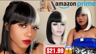 Kalyss Bob Short Hair Wig For Black Women Heat Resistant Yaki Synthetic Hair Women’Swig With Bangs