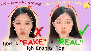 You'Ve Been Doing It Wrong! How To Fake A Natural High Cranial Top | Hair Tricks