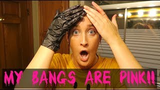 |Dyed My Bangs Pink!!| Fail Or Nah?