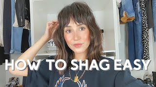 How To Style A Shag For Beginners, Super Easy!