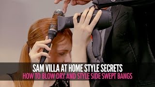 How To Style Side Swept Bangs | Side Sweeping Fringe Tutorial
