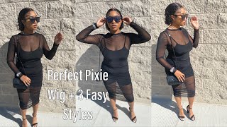 Perfect Pixie Curly Wig Install + 3 Easy Styles | Cenhiee Hair | Amazon Wig | Ty Lashea