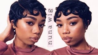 $20 Pixie Cut Wig Ft. Nuna (Review) W/ Lace Part