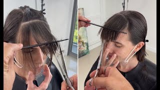 How To Cut Bangs On Bob Hair | Best Bang Cutting Tips & Techniques