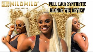 Full Lace Synthetic Pre-Plucked Blonde Wig Review | Mildwild Hair