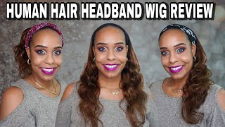 Amazon Human Hair Headband Wig Review Ft Unice Hair | Jackienaturals