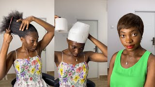 Diy Pixie Cut Wig || How To Cut & Style