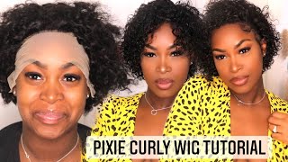 Curly Pixie Wig Tutorial | Ilikehairwig.Com Hair Review | Wash And Go Wig