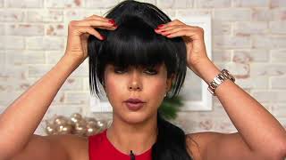 Bellami Blunt Style Clip-In Seamless Bangs On Qvc
