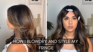 How To Blowdry And Style Bangs