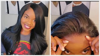 I Tried Another Pre-Plucked Synthetic Wig For $47! Thl04